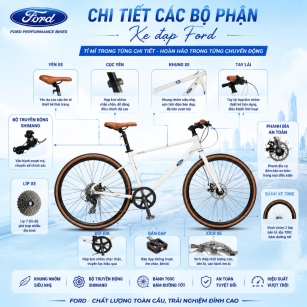Xe Đạp Touring FORD YM200 – Lựa Chọn Cho Người Yêu Thích Đạp Xe